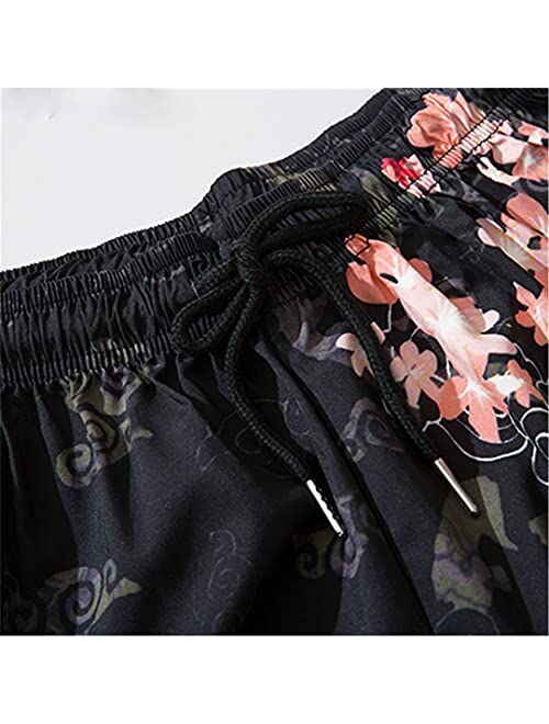 Do-Fashion Japanese Kimono Pants Women Men Samurai Black Harem Pants Loose Elastic Waist Trousers