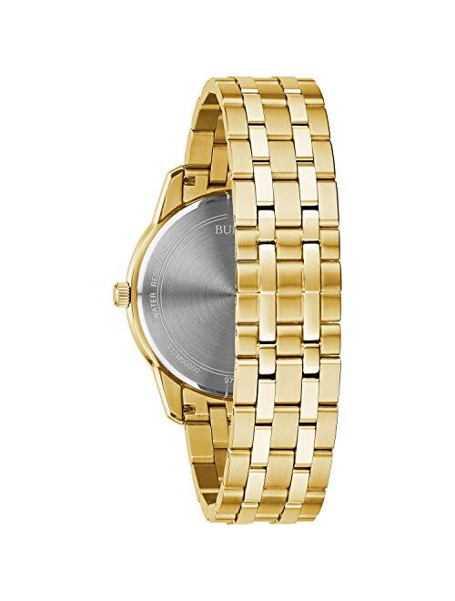 Bulova Classic Quartz Stainless Steel Gold-Tone Men's Watch (Model: 97B194)
