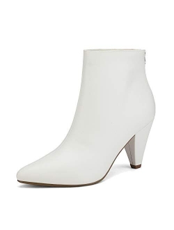 Women's Pointed Toe High Heel Ankle Booties