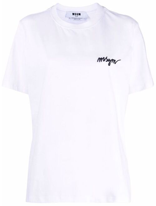 MSGM chest-logo crew neck T-shirt