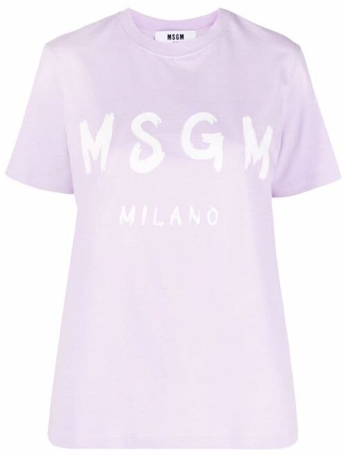 MSGM logo-print crew-neck T-shirt