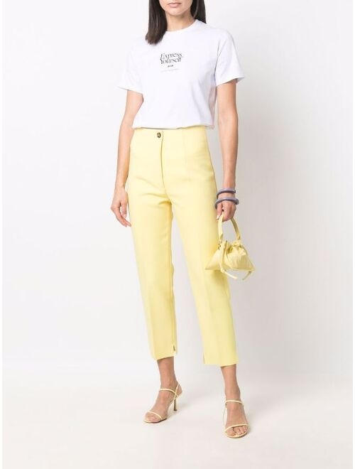 MSGM slogan-print T-shirt