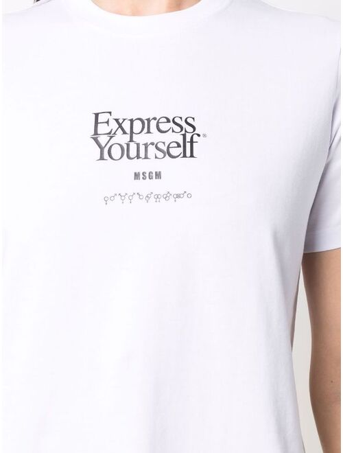 MSGM slogan-print T-shirt