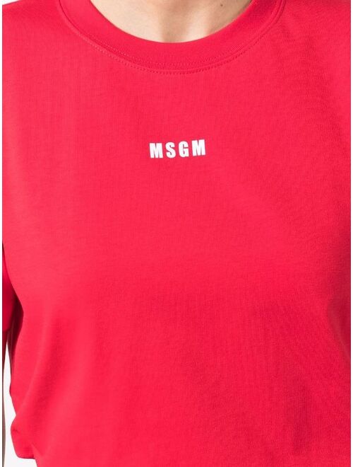 MSGM logo-print cotton T-Shirt