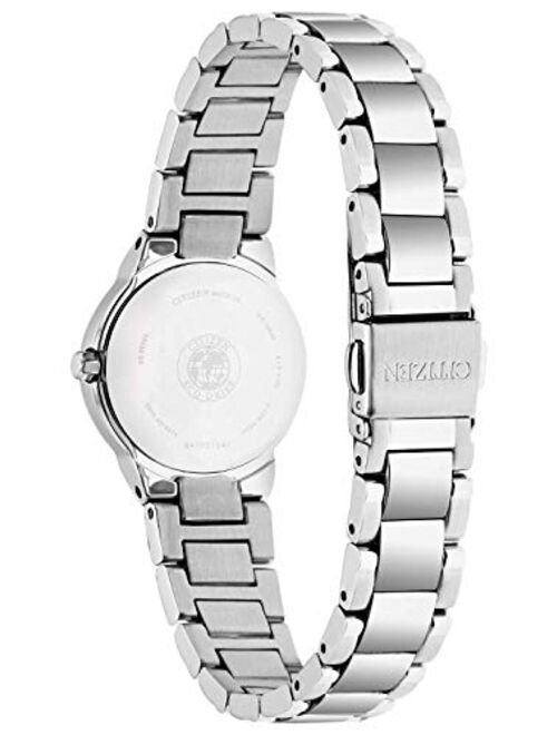 Citizen Eco-Drive Chandler Quartz Womens Watch, Stainless Steel, Casual, Silver-Tone (Model: EW1670-59D)
