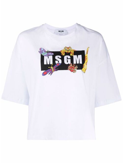 MSGM logo-print T-shirt