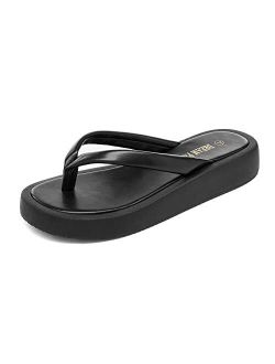 Slippers Platform Thong Sandals Comfortable Beach Casual Indoor Outdoor Walking Summer Shoes