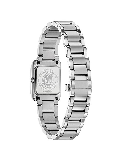 Citizen Women's Bianca Eco-Drive Watch with Stainless Steel Strap, Silver, 14 (Model: EW5551-56N)