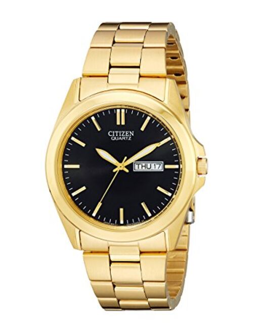 Citizen Quartz Mens Watch, Stainless Steel, Classic, Gold-Tone (Model: BF0582-51F)