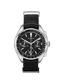 Archive Series Moon Stainless Steel with Black Nylon Strap Lunar Pilot Chronograph (Model: 96A225)