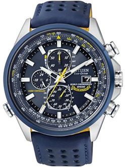 Watches AT8020-03L Eco-Drive Blue Angels World Chronograph A-T Watch Stainless Steel/Blue One Size