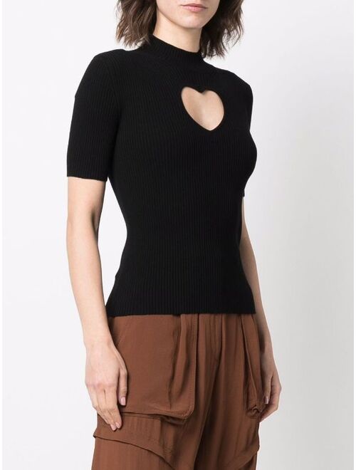 MSGM cut-out heart top