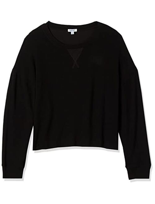 Splendid Women's Long Sleeve Crewneck Pullover Sweater