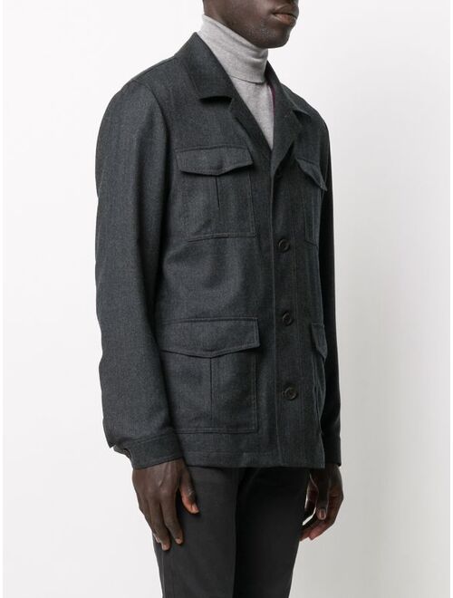 Canali single-breasted military jacket