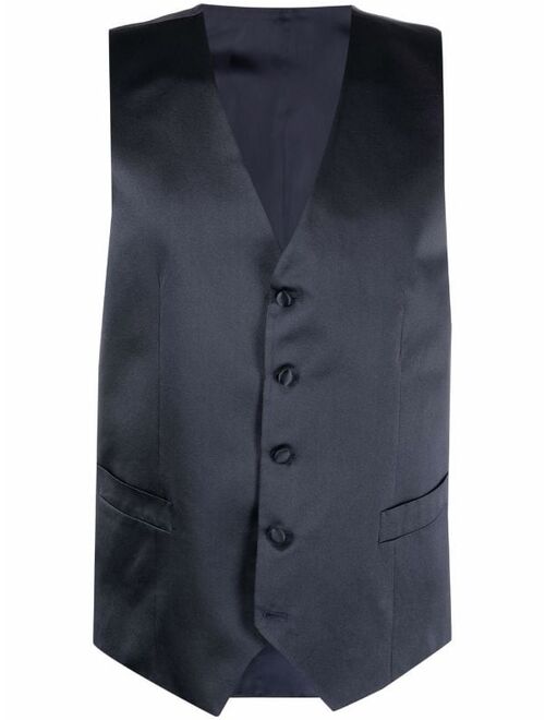 Canali tailored button-up waistcoat