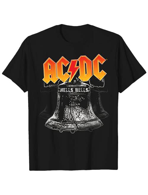 AC/DC Official Unisex Graphic T-Shirt – Hells Bells, Black Band Tee