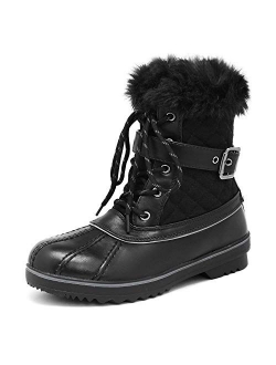Women's Mid Calf Waterproof Winter Snow Boots