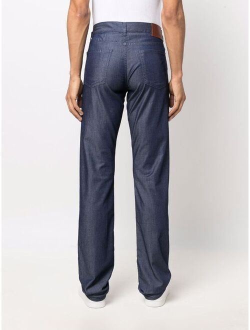 Canali mid-rise straight-leg jeans