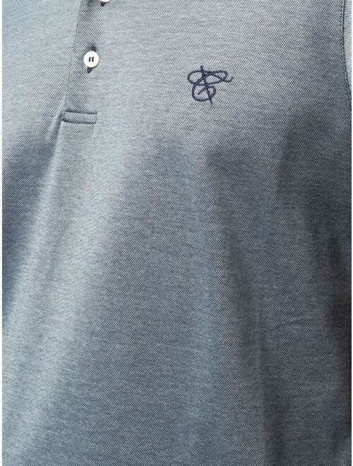 Canali logo-embroidered polo shirt