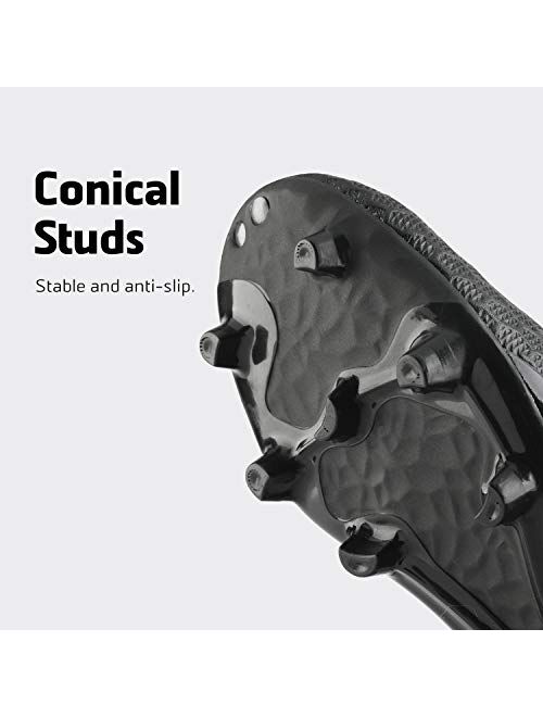 DREAM PAIRS Soccer Football Cleats Shoes(Toddler/Little Kid/Big Kid)