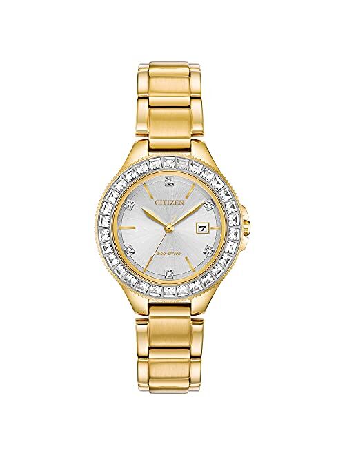 Citizen Women's Classic gold Tone Silhouette Crystal Stainless Watch