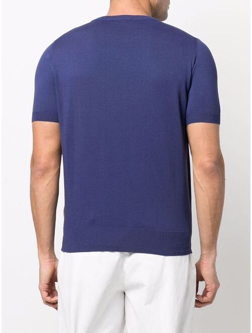 Canali round neck short-sleeved T-shirt