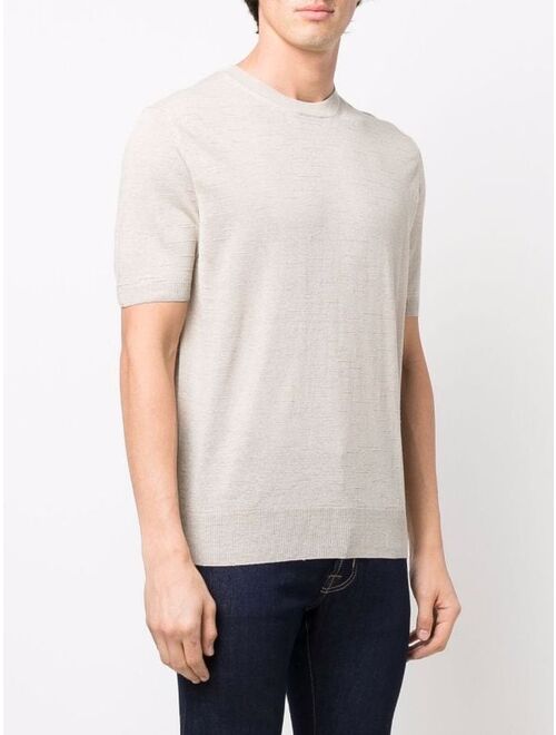Canali round neck knit T-shirt