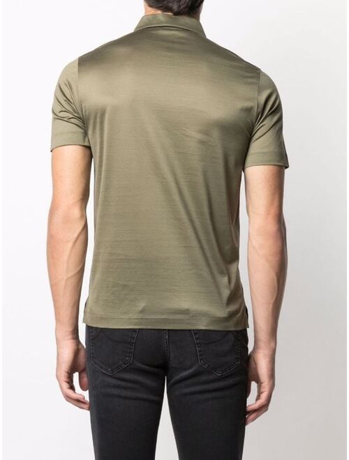 Canali round neck cotton T-shirt