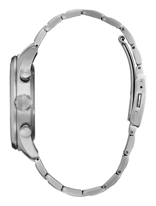 Citizen Eco-Drive Men's Chronograph Brycen Silver-Tone Titanium Bracelet Watch 44mm