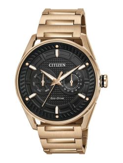 Drive from Citizen Eco-Drive Men's Rose Gold-Tone Stainless Steel Bracelet Watch 42mm