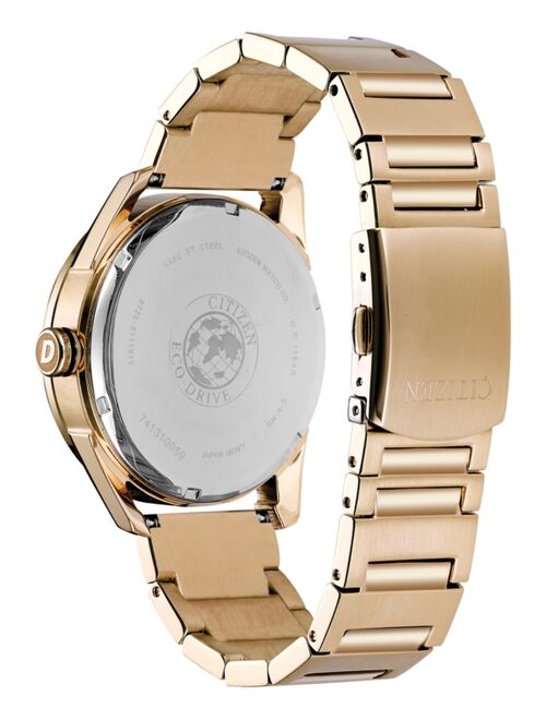 Citizen Drive from Citizen Eco-Drive Men's Rose Gold-Tone Stainless Steel Bracelet Watch 42mm