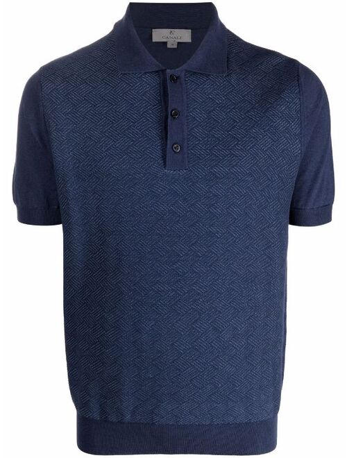 Canali short-sleeved polo shirt