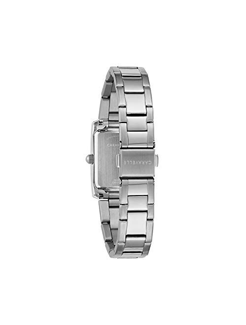 Bulova Caravelle Dress Quartz Ladies Watch, Stainless Steel , Silver-Tone (Model: 43L203)