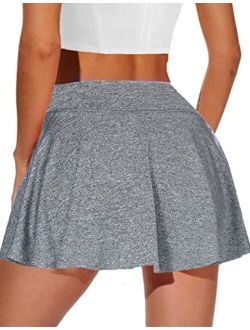 Women's Active Athletic Skort Performance Sports Golf Tennis Skirt Running Workout Skort with Pockets