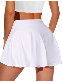Women's Active Athletic Skort Performance Sports Golf Tennis Skirt Running Workout Skort with Pockets