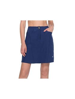 Little Donkey Andy Women's Athletic Skort Build-in Shorts with Pockets UPF 50+ Golf Tennis Sports Casual Skirt
