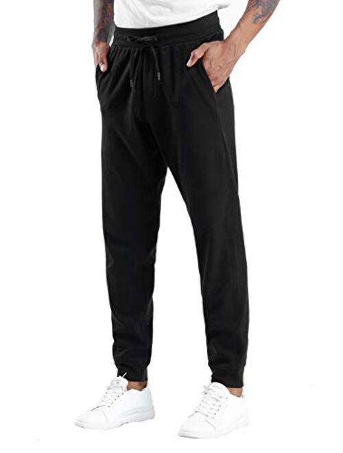 THE GYM PEOPLE Men's Fleece Joggers Pants with Deep Pockets Athletic Loose-fit Sweatpants for Workout, Running, Training