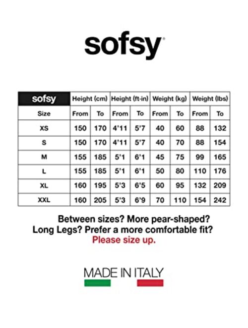 sofsy Suspender Tights Garter Belt Pantyhose Mock Stockings 20 Denier [Made in Italy]