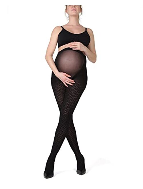MeMoi Argyle Maternity Pantyhose Tights