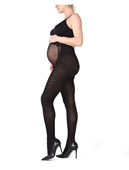 MeMoi Argyle Maternity Pantyhose Tights