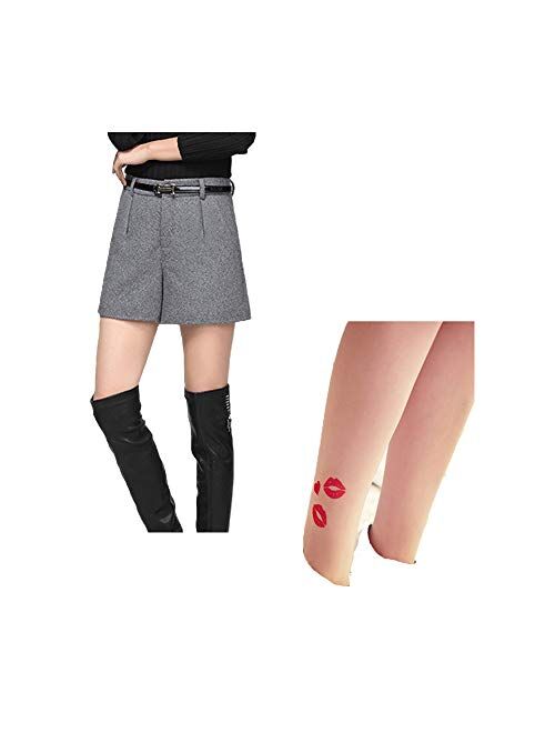 seven wolves Tattoo Stockings Pantyhose Sexy Stocking Patterned Tights for Women