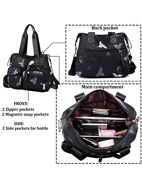 Bagtopia Women's Utility Bag Nurse Bag Nursing Tote Bag Versatile and Fashionable with Lots Of Pockets