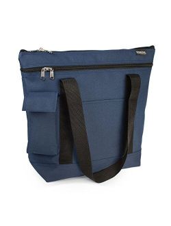 Hopkins Medical Products Nursing Bag Hopkins 600 Clean/Dirty Tote for Nurses and Home Health Professionals, 17 inches x 14.75inches x 4.75 inches, Navy