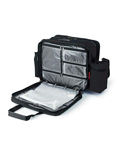 Hopkins Medical Products EZ View Medical Nursing Bag, Latex Free, Twenty Zippered Pockets, Lockable File Pocket, 600D Waterproof Polyester