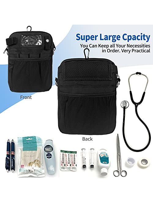 VIPOKO Nursing Pack with Belt Pouch Medical Gear Pocket Tape Holder and Utility Belt Pack for Stethoscopes Bandage Nursing Bag Scissors