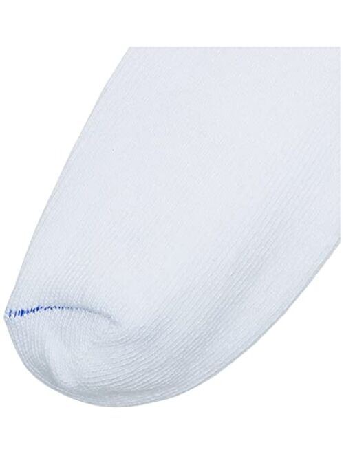 Dr. Scholl's Women's Diabetes and Circulatory Crew Socks 4 Pair, White, Shoe Size: 8-12 (Large)