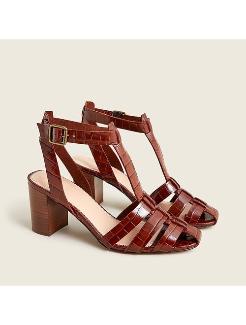 J.Crew Fisherman pumps in leather