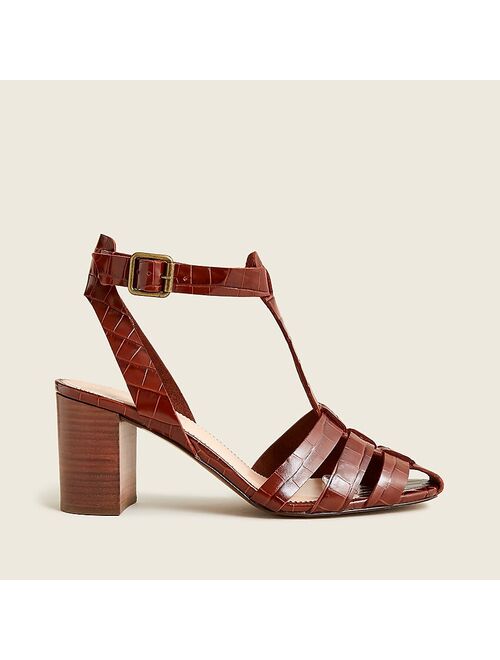 J.Crew Fisherman pumps in leather