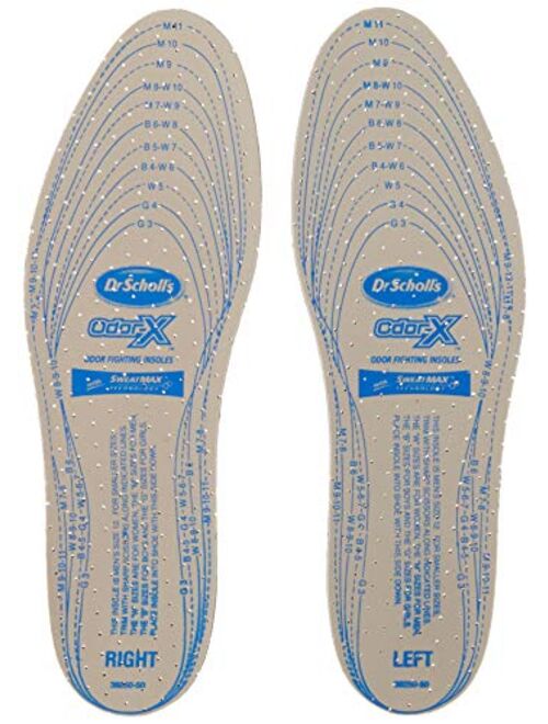 Dr. Scholl's Odor-X Odor Fighting Insoles with SweatMax Technology, 4 ct (2 Pairs)