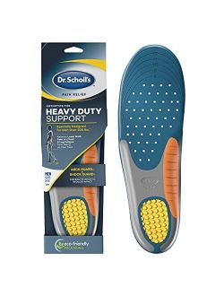 Heavy Duty Support Pain Relief Orthotics, Designed for Men over 200lbs with Technology to Distribute Weight and Absorb Shock with Every Step (for Men's 8-14)